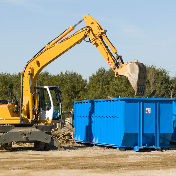 what size residential dumpster rentals are available in Southport NY